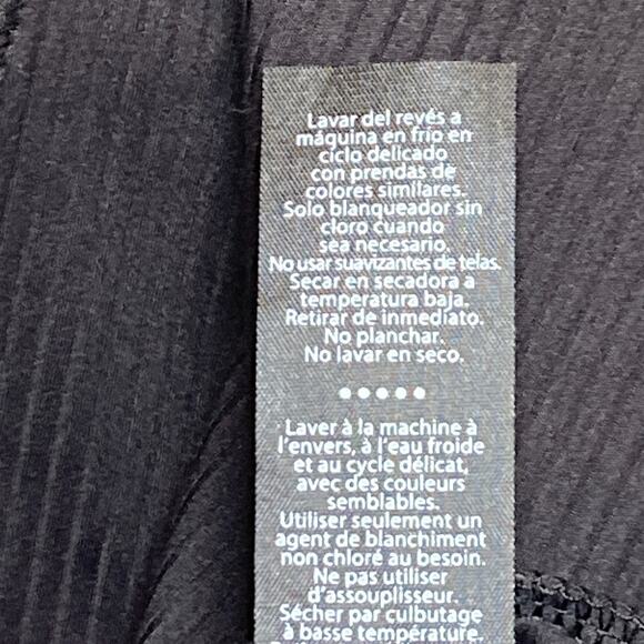 Spyder Active Shirt Women's Black Ribbed Short Sleeve Athletic Raglan Stretch S - Picture 9 of 9